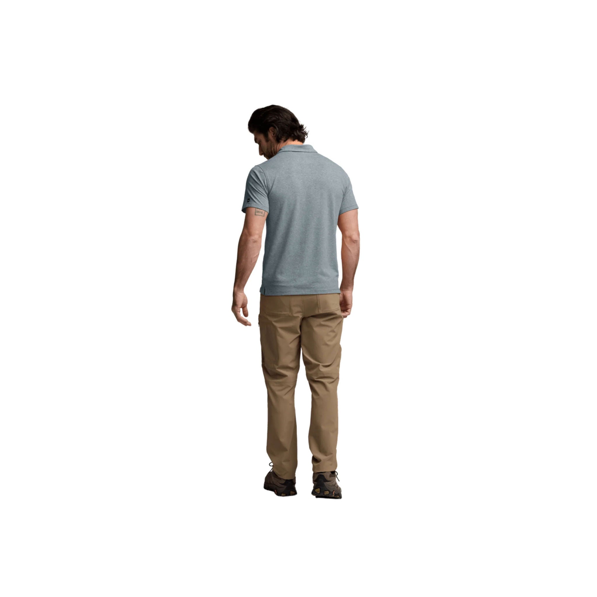 Sitka Men's Essential SS Polo - Bluestone Heather by Lenny's Shoe & Apparel