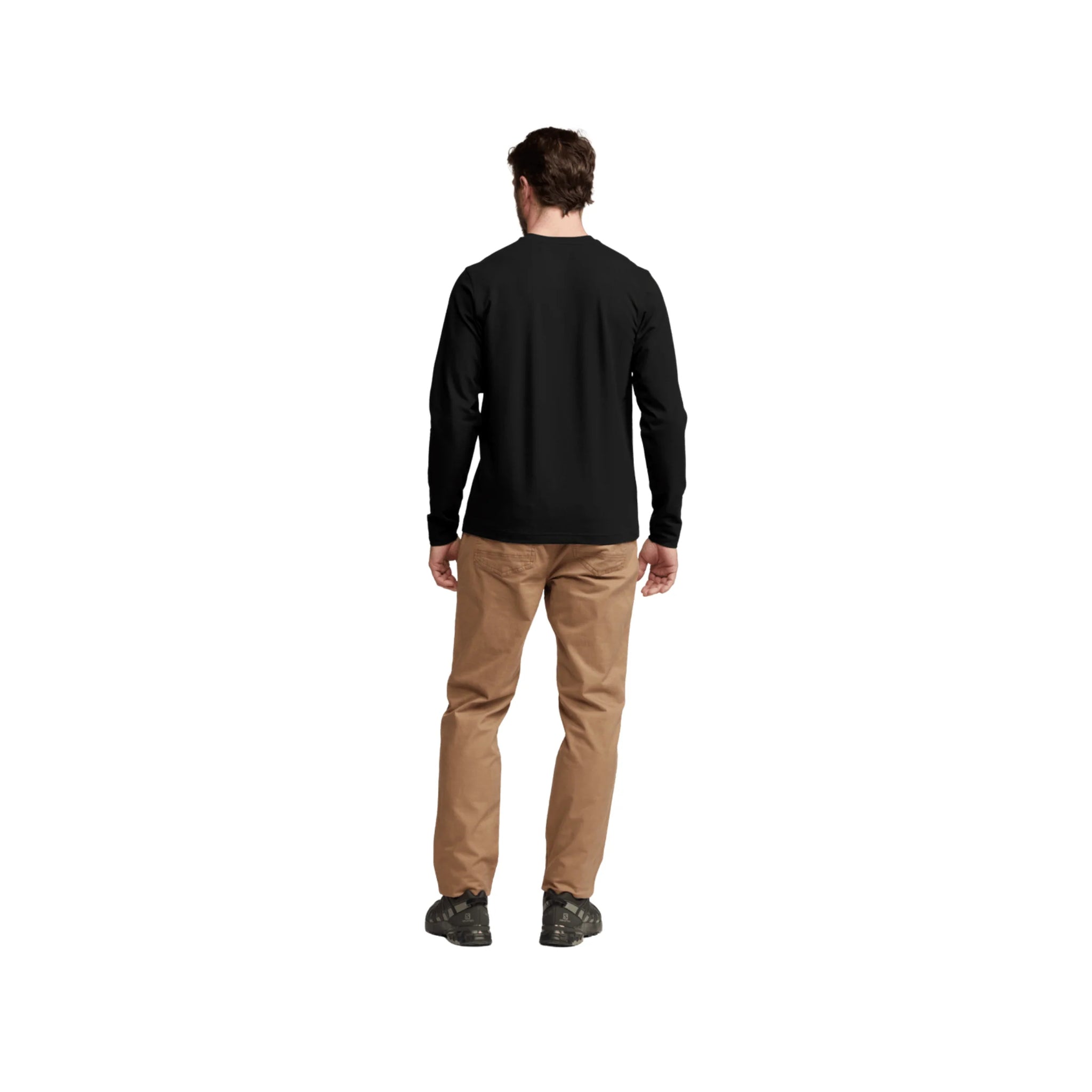 Sitka Men's Foothills Long Sleeve Henley - Sitka Black by Lenny's Shoe & Apparel