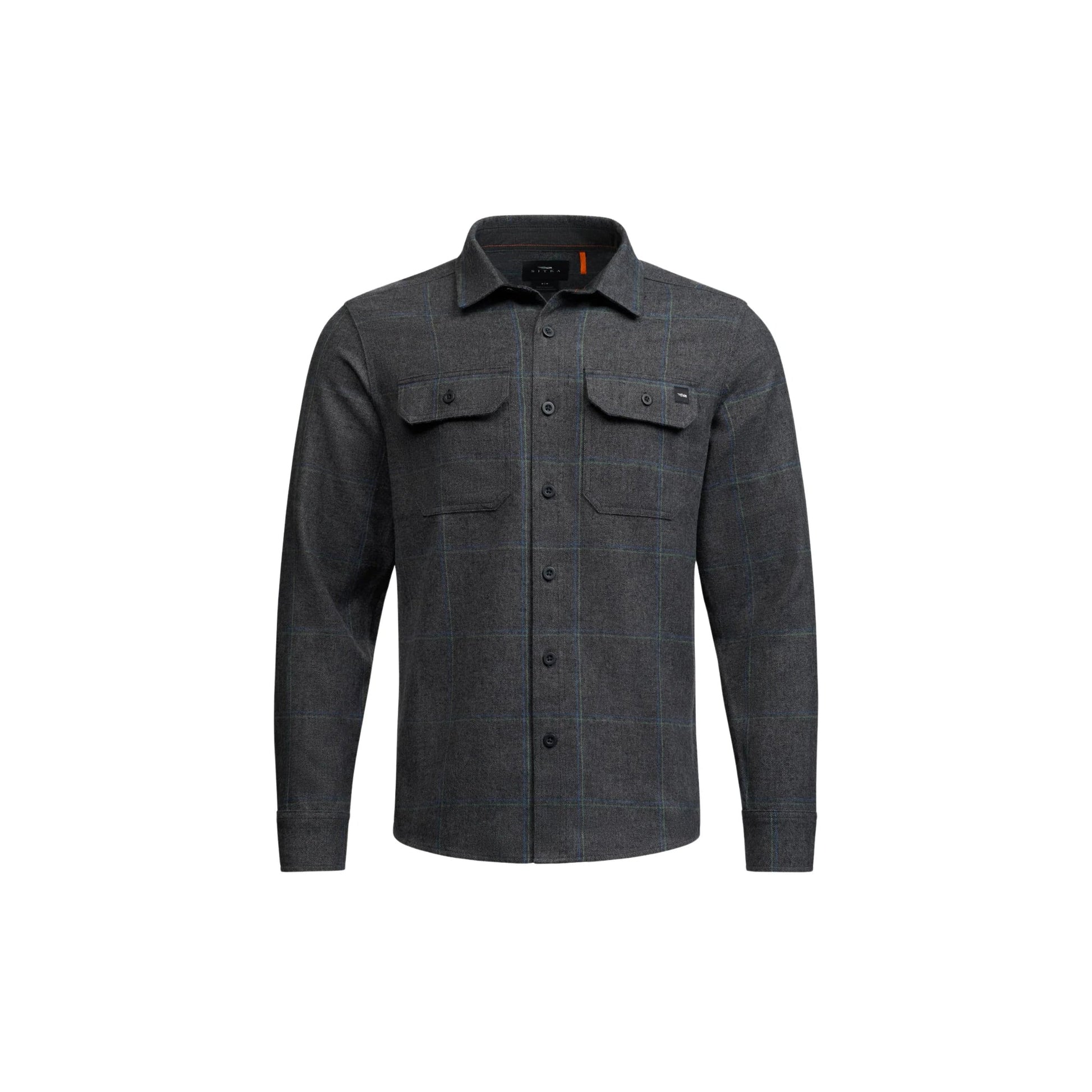 Sitka Men's Hardwood Heavyweight Flannel Shirt - Obsidian Blue Fall Plaid by Lenny's Shoe & Apparel