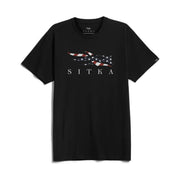 Sitka Men's Icon Flag Tee - Sitka Black by Lenny's Shoe & Apparel