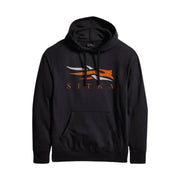 Sitka Men's Icon Pullover Hoody - Black/Orange by Lenny's Shoe & Apparel