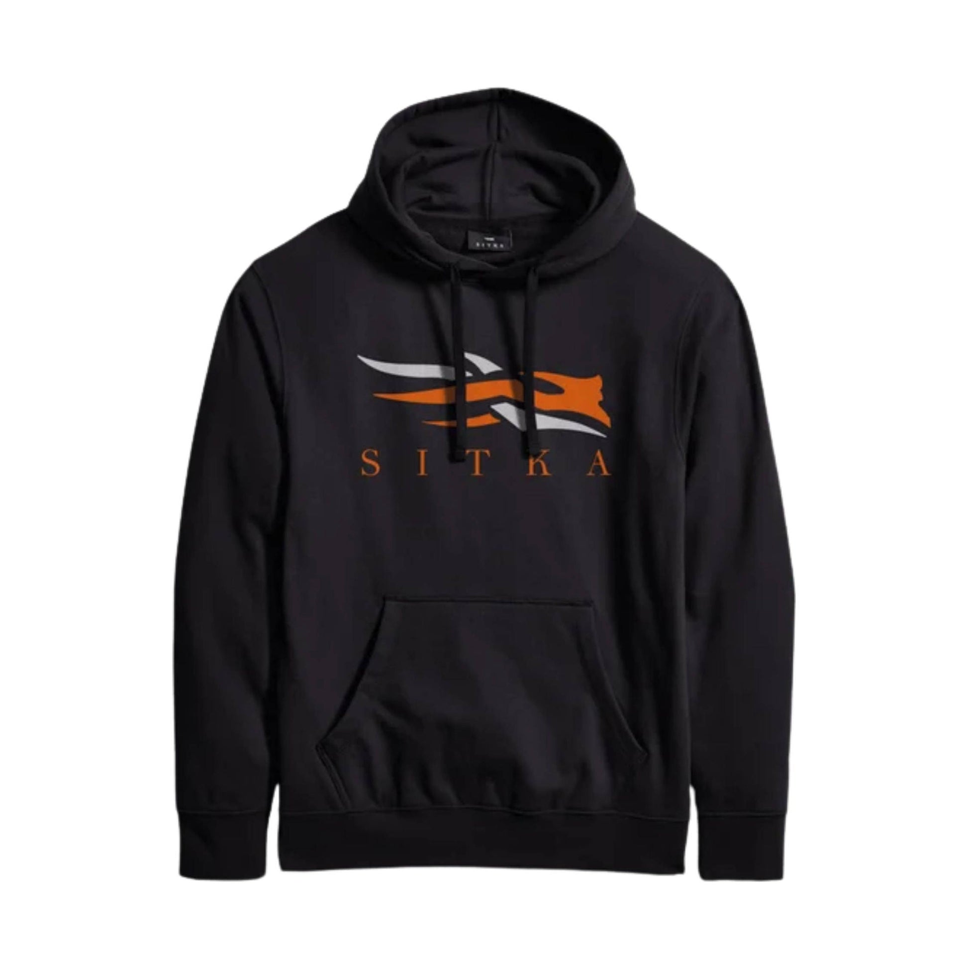 Sitka Men's Icon Pullover Hoody - Black/Orange by Lenny's Shoe & Apparel