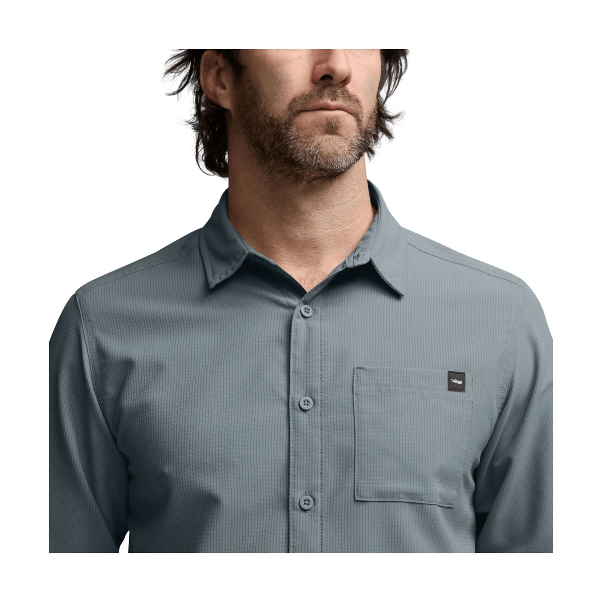 Sitka Men's Mojave Long Sleeve Shirt - Bluestone by Lenny's Shoe & Apparel