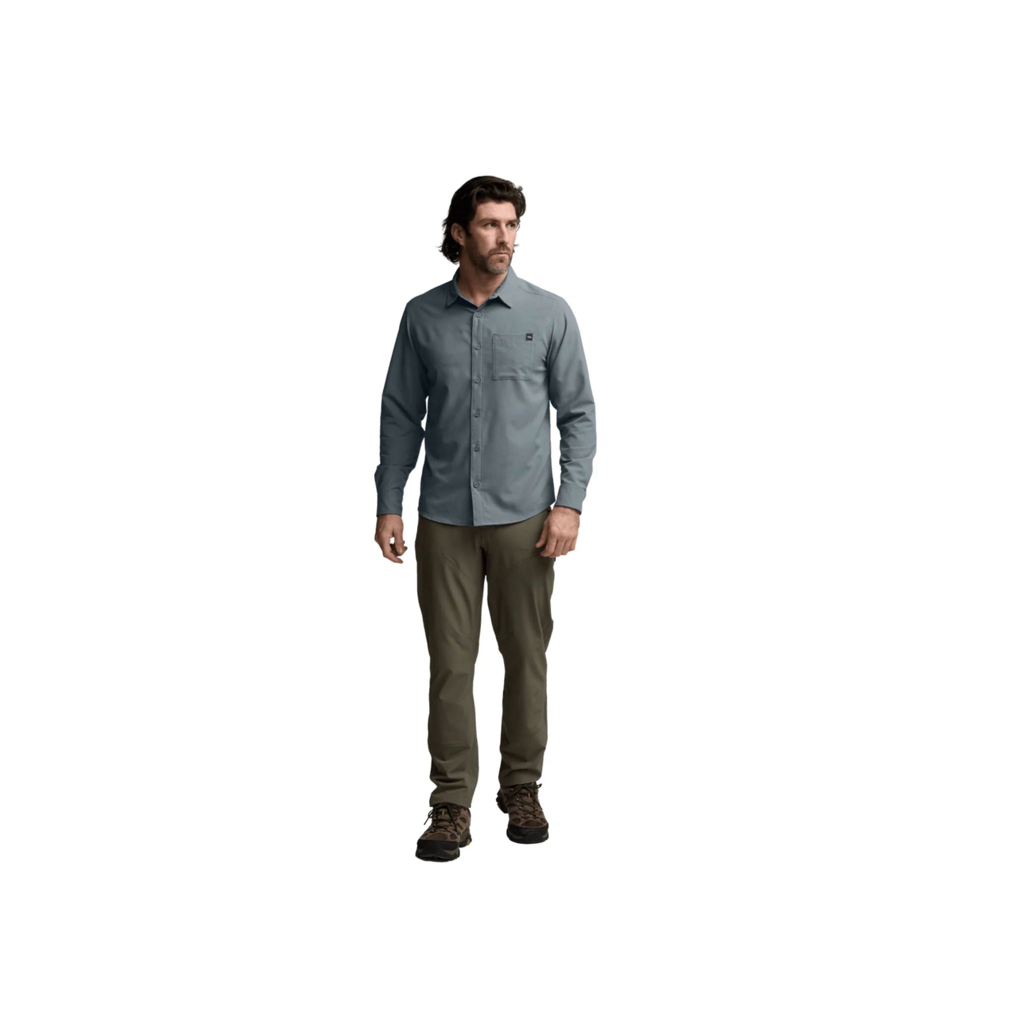 Sitka Men's Mojave Long Sleeve Shirt - Bluestone by Lenny's Shoe & Apparel