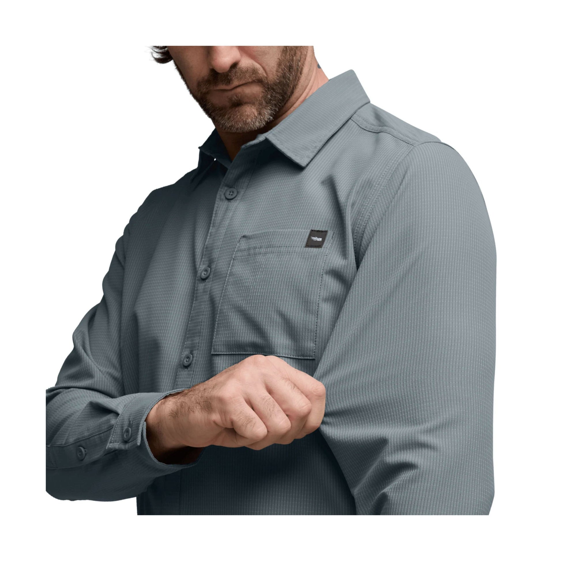 Sitka Men's Mojave Long Sleeve Shirt - Bluestone by Lenny's Shoe & Apparel