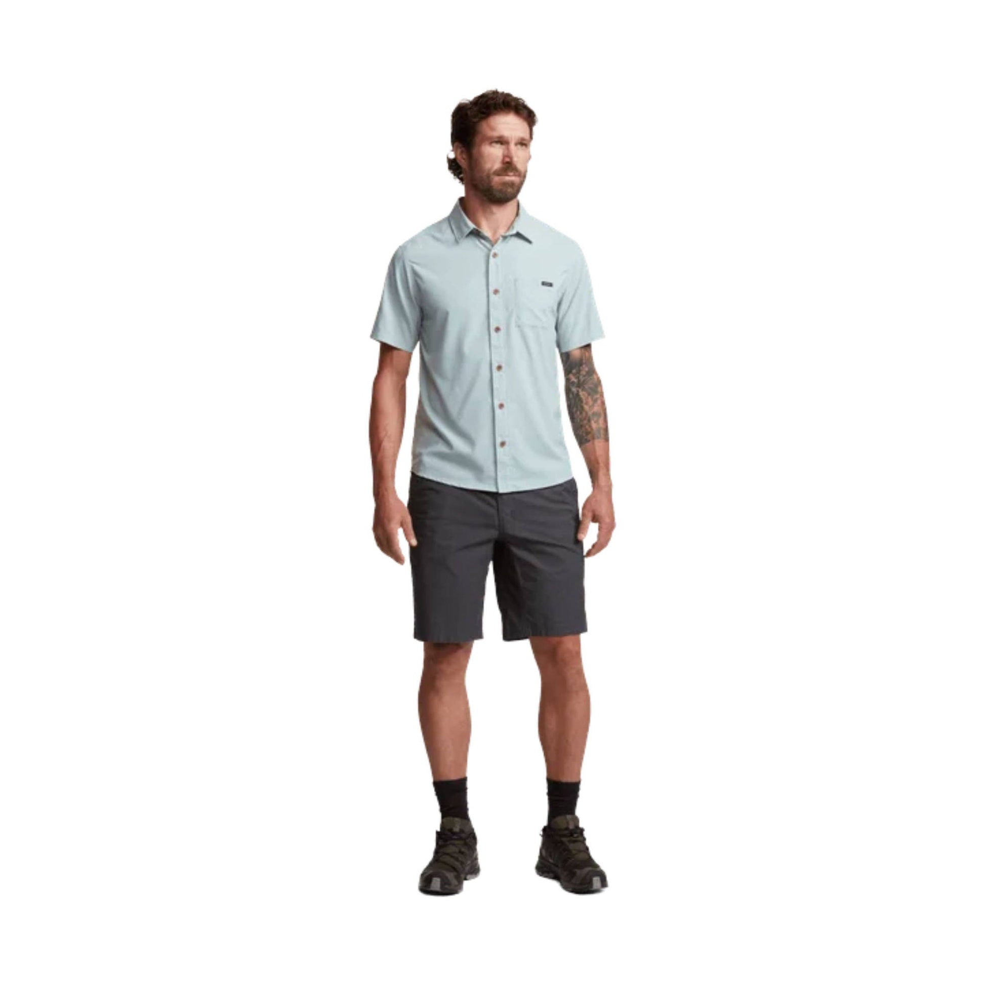 Sitka Men's Mojave SS Shirt - Blue Haze by Lenny's Shoe & Apparel