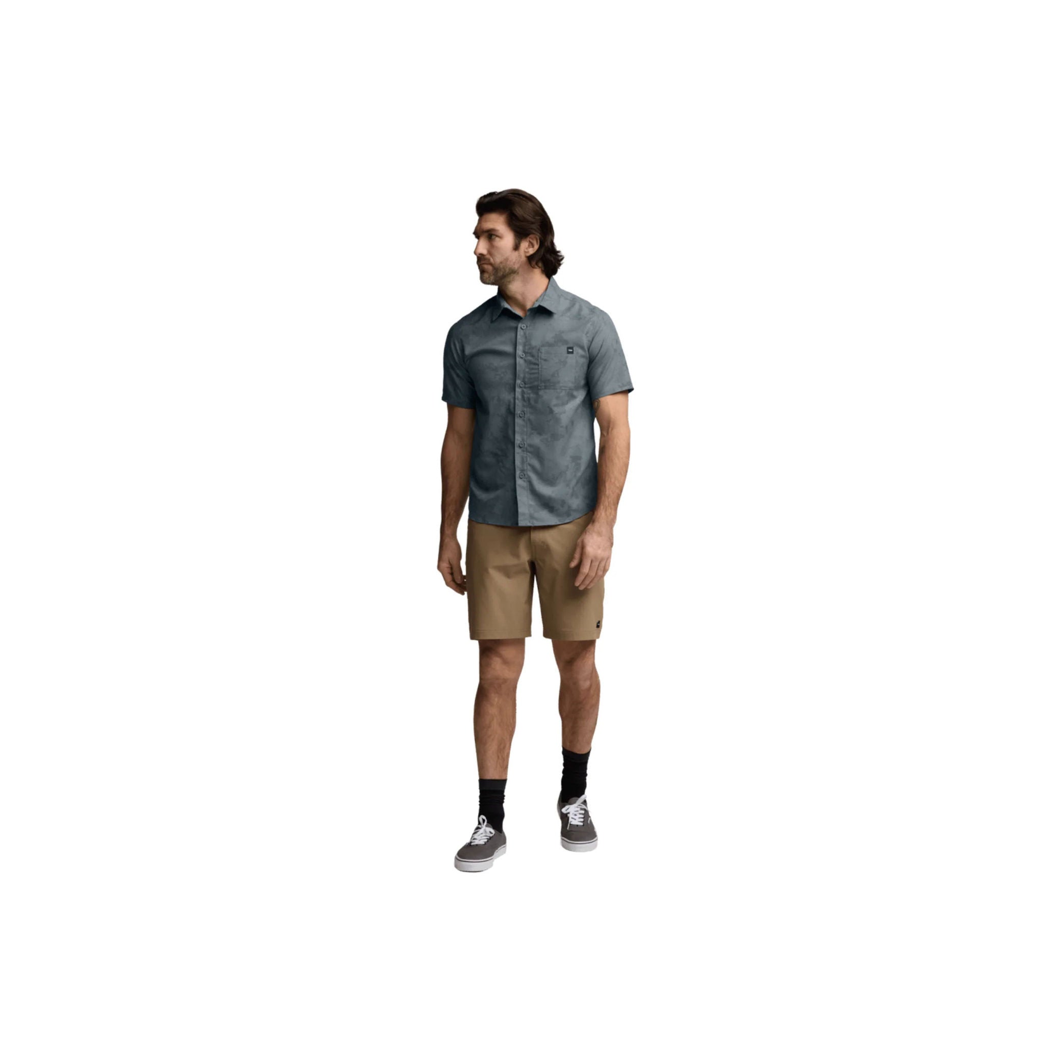 Sitka Men's Mojave SS Shirt - Bluestone Camo by Lenny's Shoe & Apparel