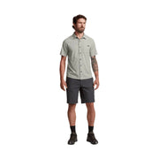 Sitka Men's Mojave SS Shirt - Field Gray Grid by Lenny's Shoe & Apparel