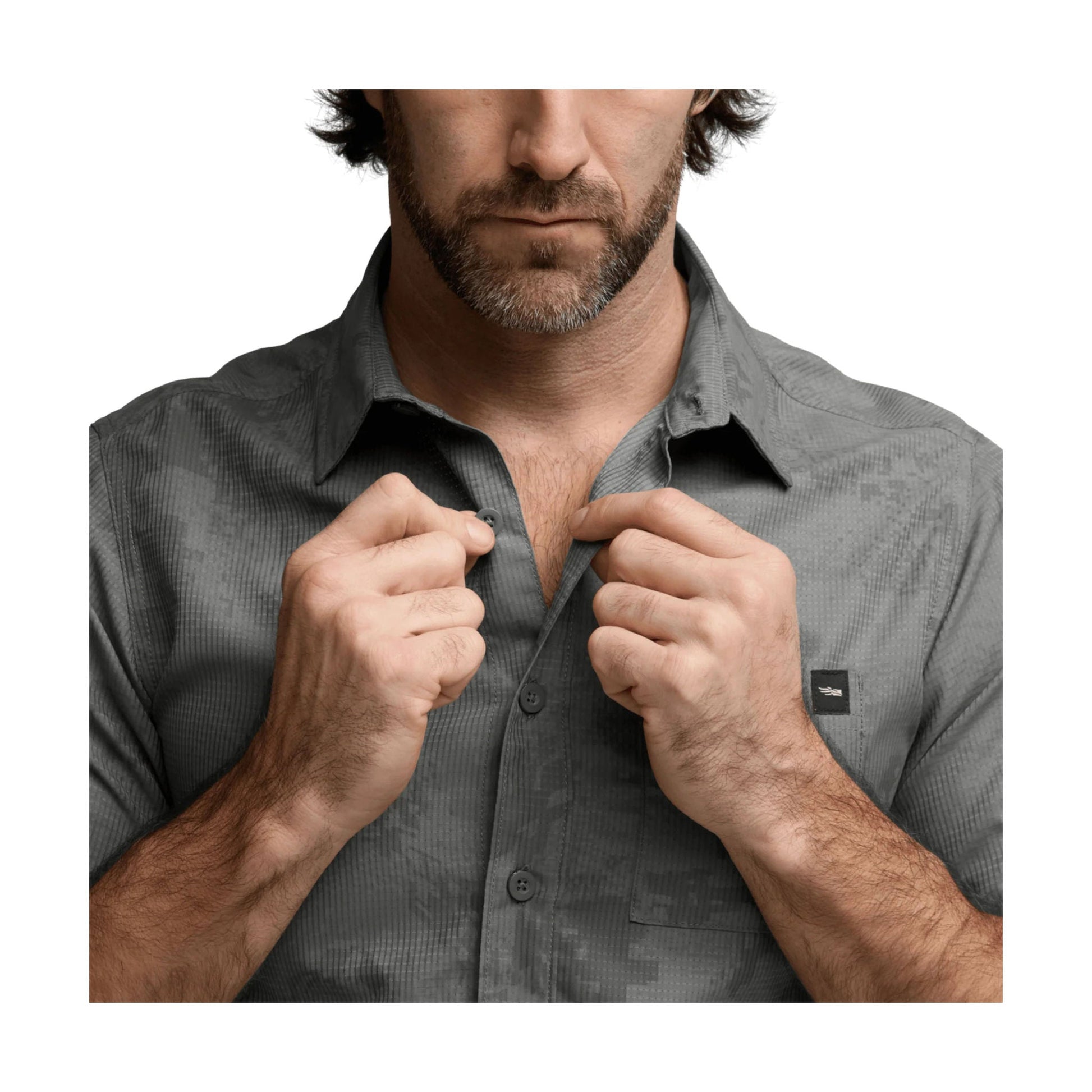 Sitka Men's Mojave SS Shirt - Granite Camo by Lenny's Shoe & Apparel