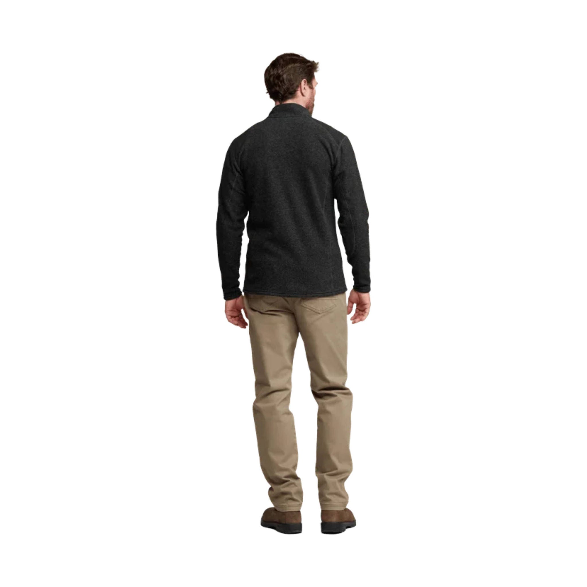 Sitka Men's Snowcrest Half Zip Fleece Pullover - Black Heather by Lenny's Shoe & Apparel