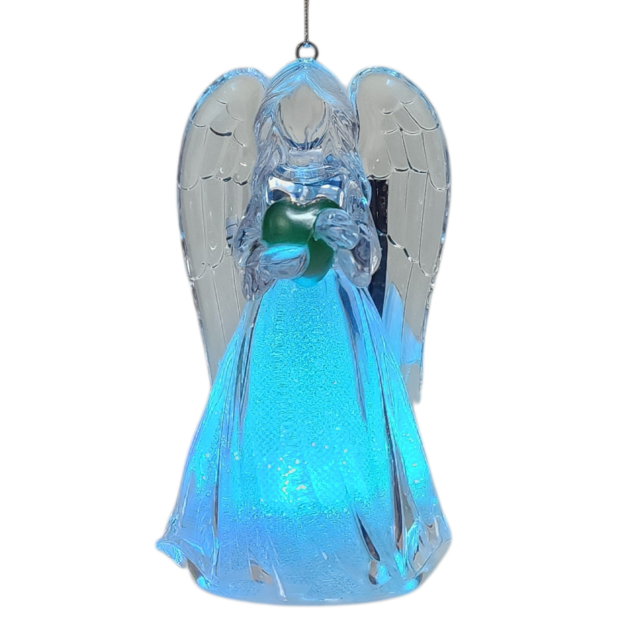 Birthstone Lighted Angel Ornament -