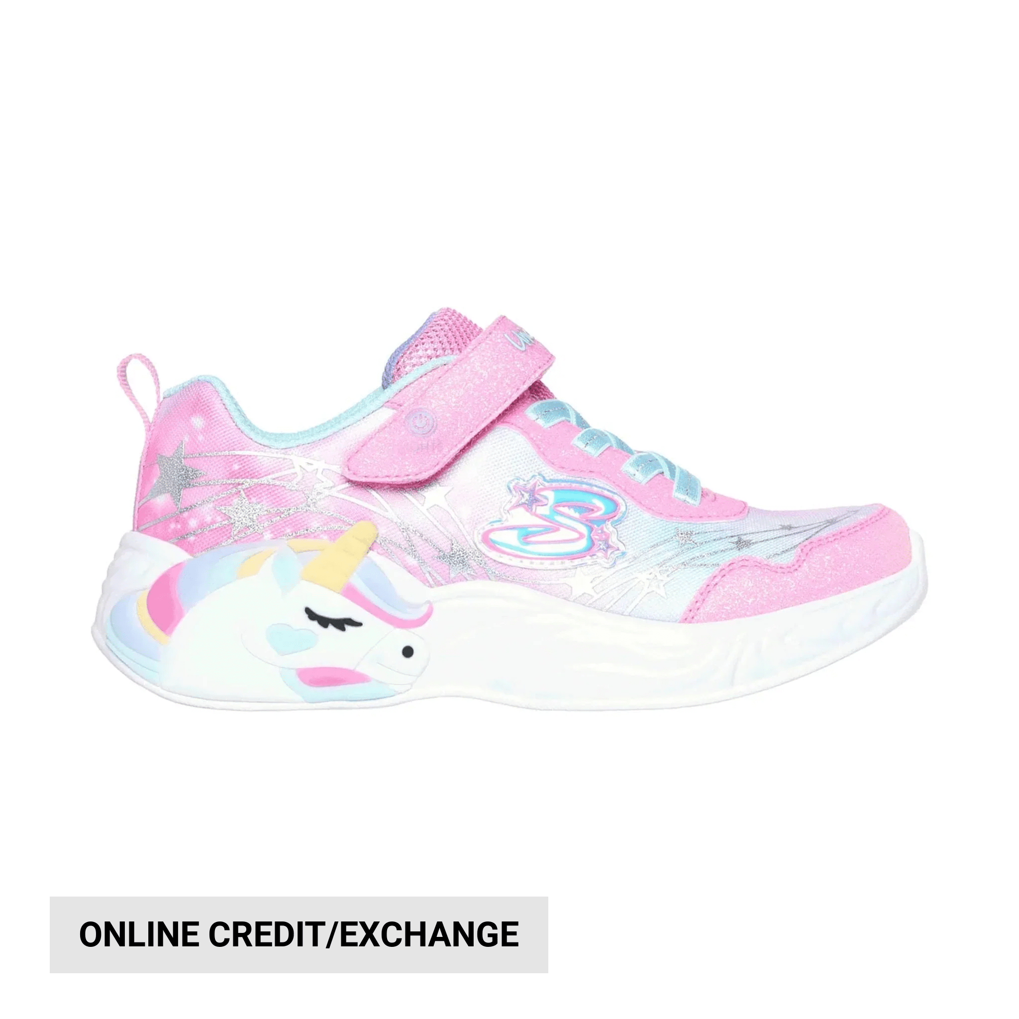 Skechers Kids' S Lights Unicorn Dreams - Wishful Magic Pink/Turquoise by Lenny's Shoe & Apparel