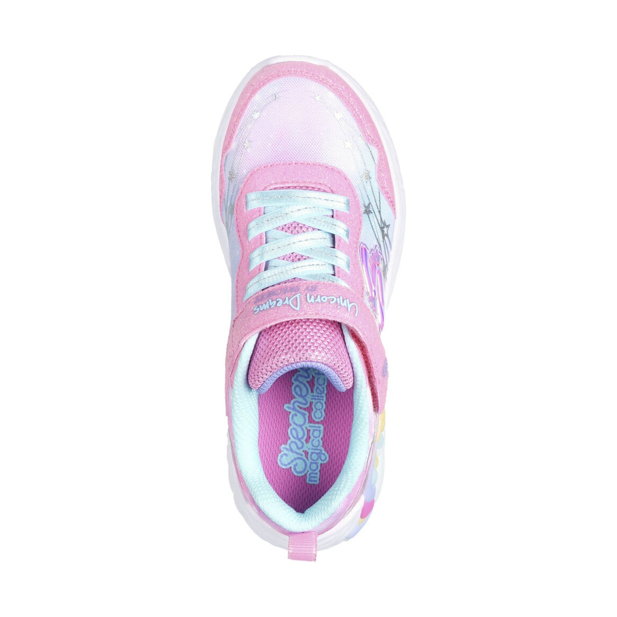 Skechers Kids' S Lights Unicorn Dreams - Wishful Magic Pink/Turquoise by Lenny's Shoe & Apparel