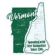 Large Flex Magnet - Vermont and New Hampshire Spooning