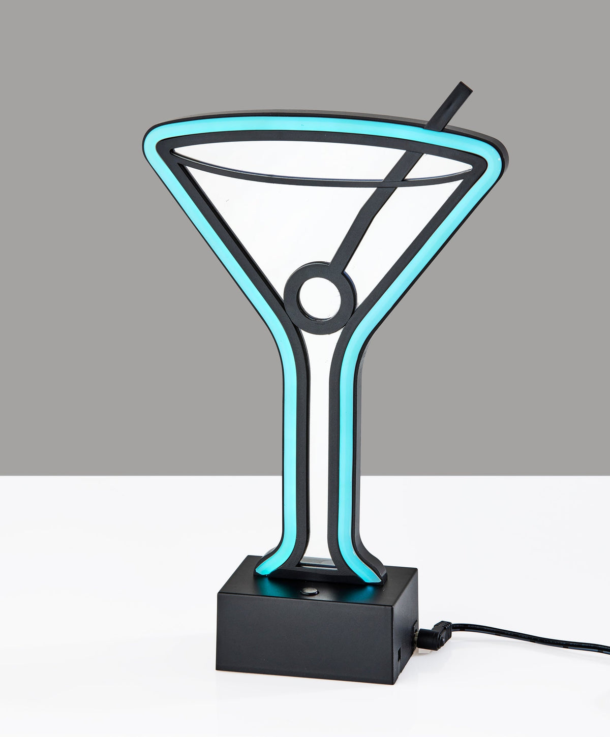 Infinity Neon Martini Glass Lamp by Homeportonline