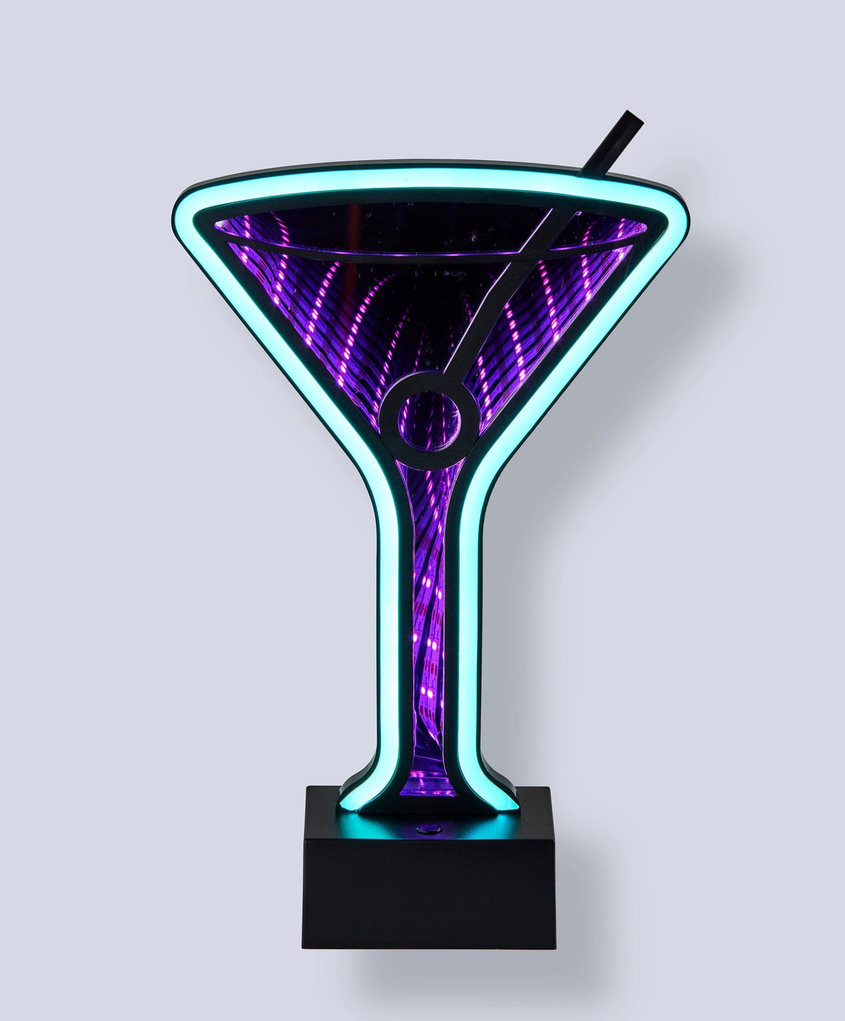 Infinity Neon Martini Glass Lamp by Homeportonline