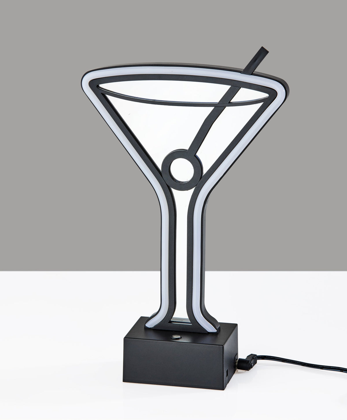 Infinity Neon Martini Glass Lamp by Homeportonline