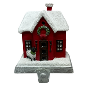 Holiday Cottage And Sheep Stocking Holder