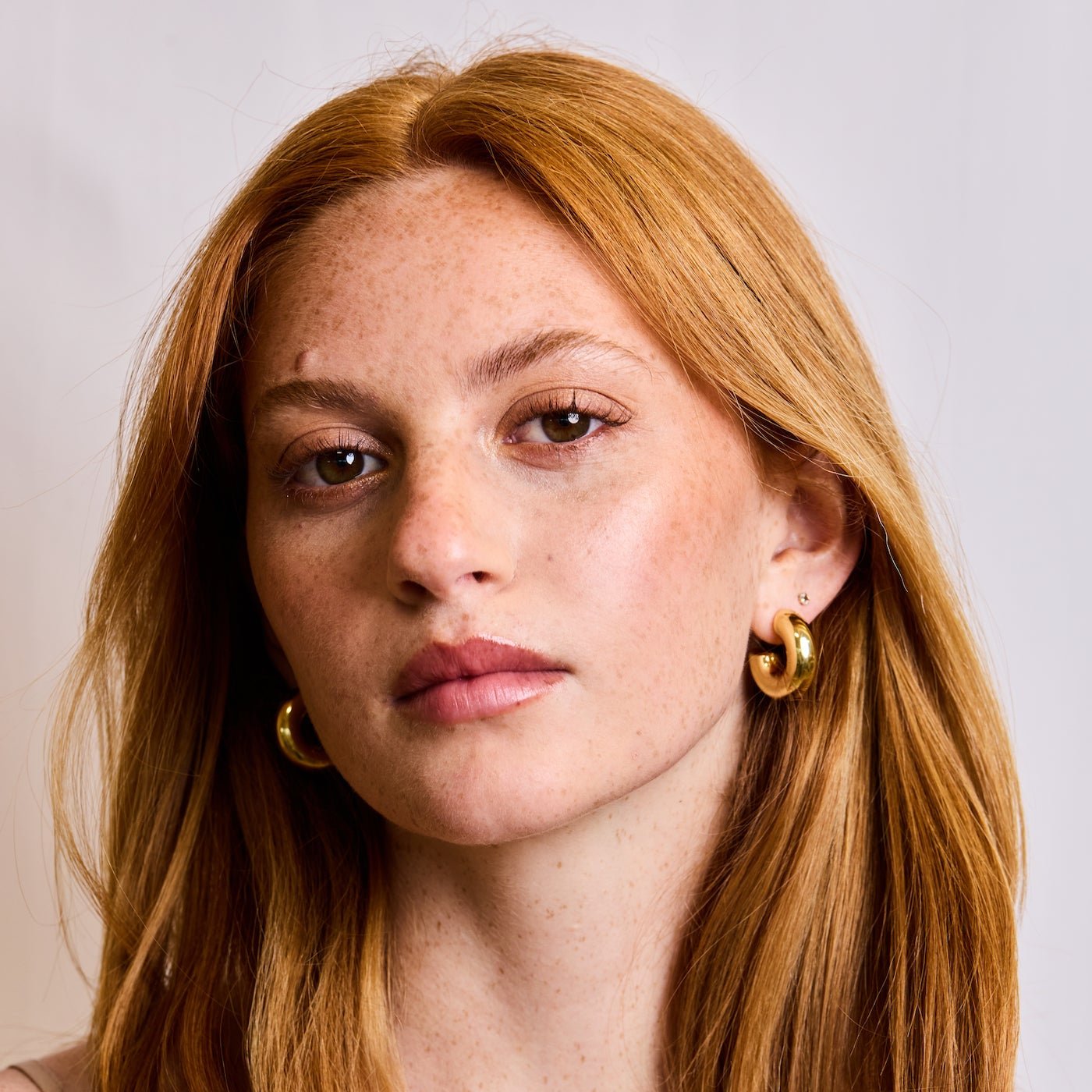 Sm Chunky Hoop 18K Gold over Brass by elliparr