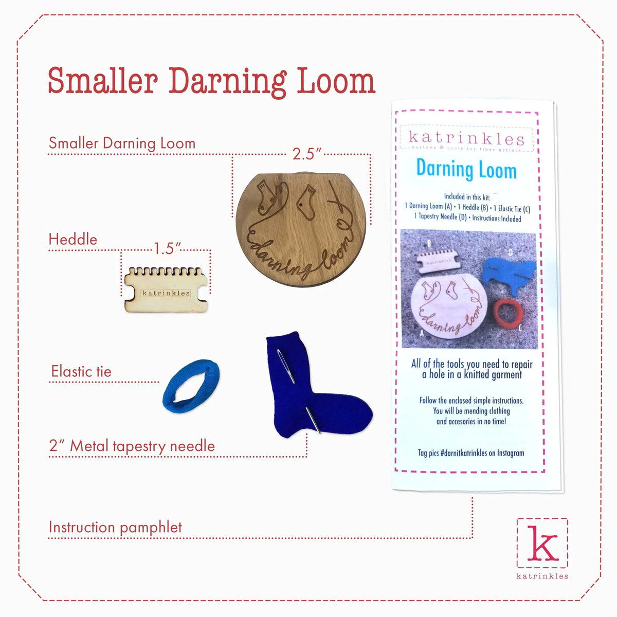 Katrinkles Smaller Darning & Mending Loom
