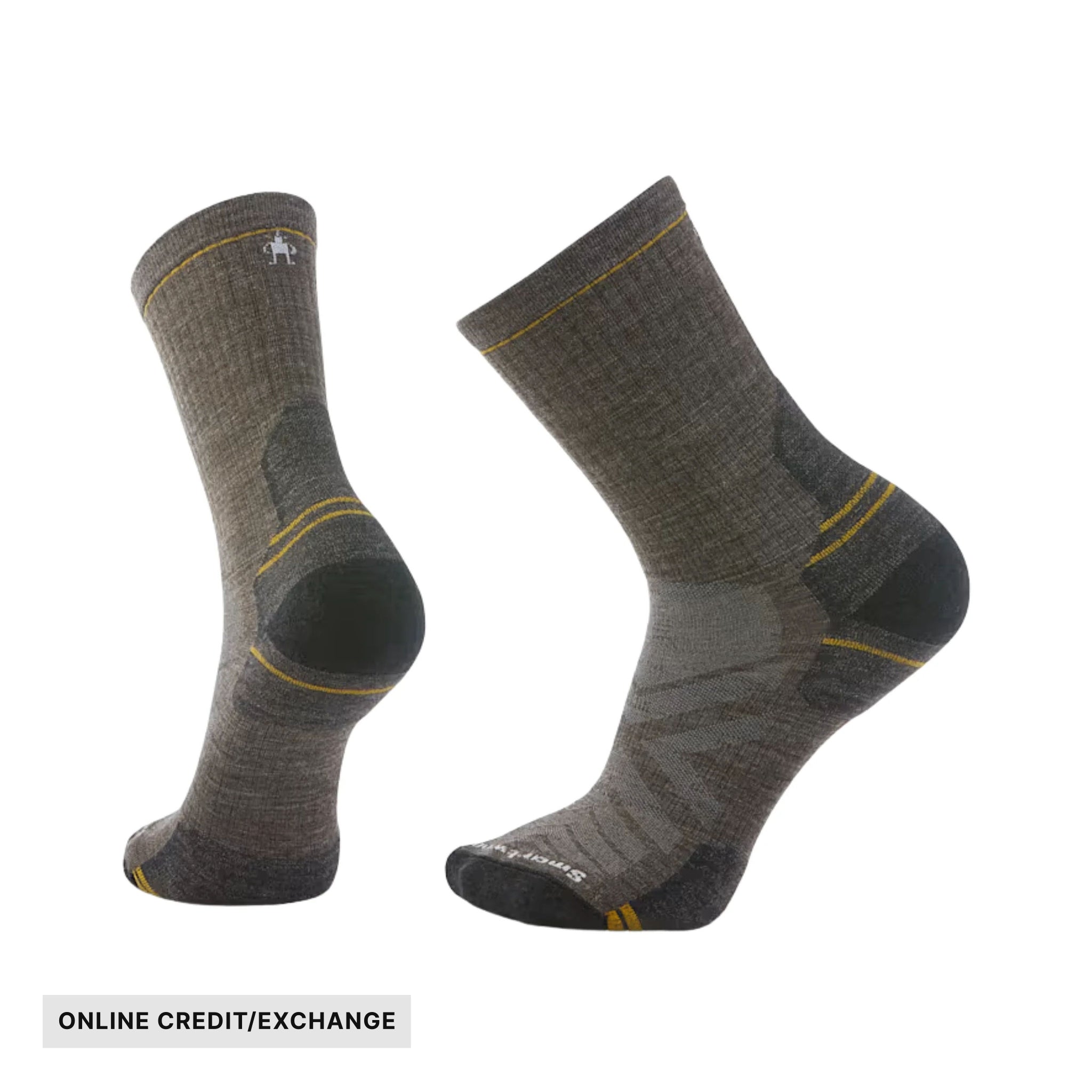 Smartwool Men's Hike Targeted Cushion Mid Crew Socks - Taupe