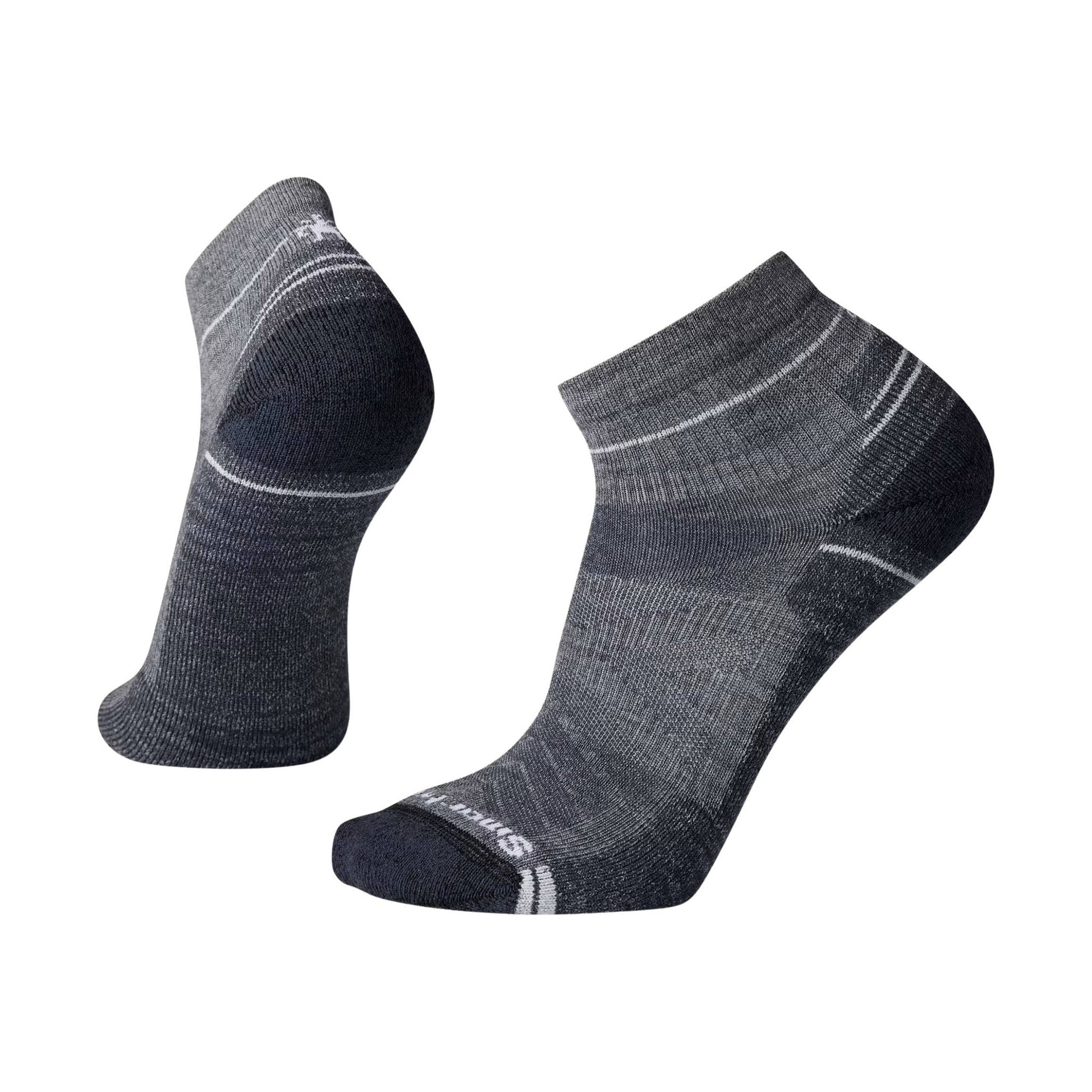 Smartwool Men's Hike Ankle Light Cushion Socks - Medium Gray by Lenny's Shoe & Apparel