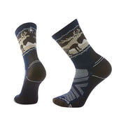 Smartwool Men's Hike Mountain Moose Crew Socks - Deep Navy by Lenny's Shoe & Apparel