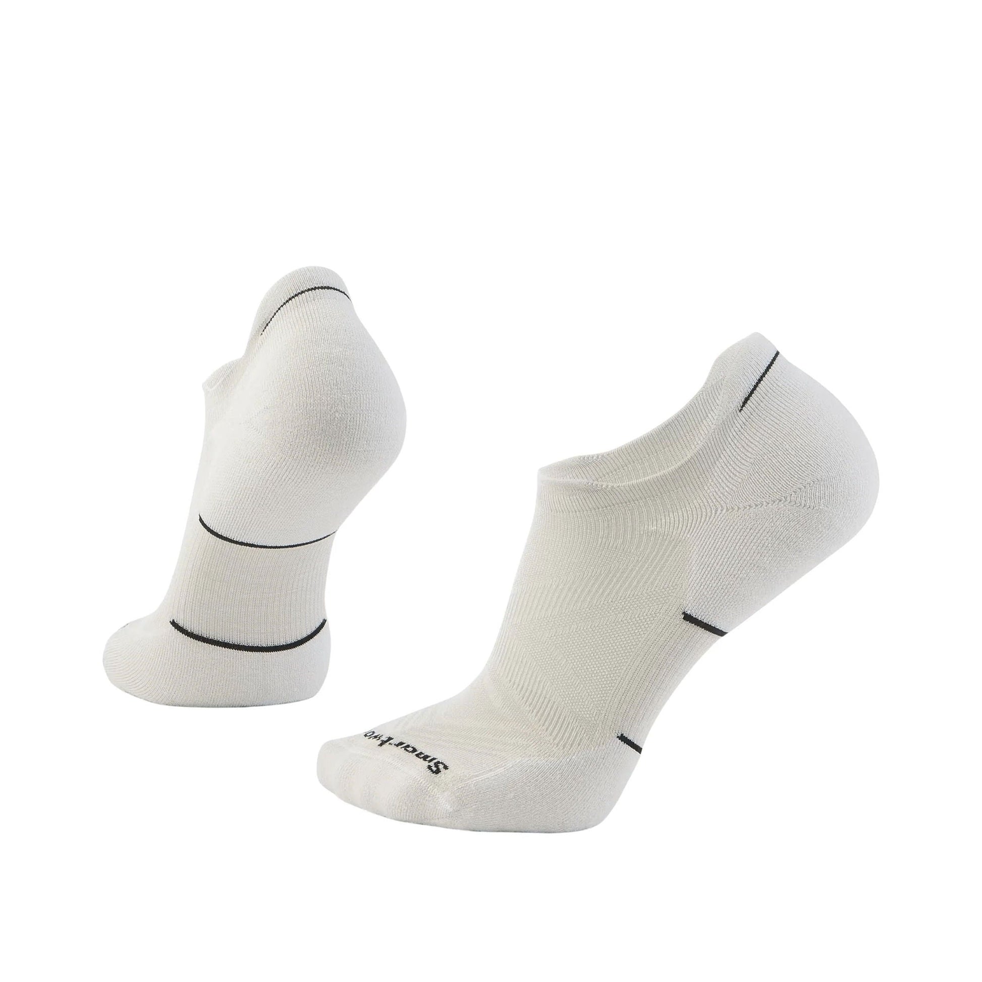 Smartwool Men's Run Targeted Cushion Low Ankle Socks - Black/White by Lenny's Shoe & Apparel