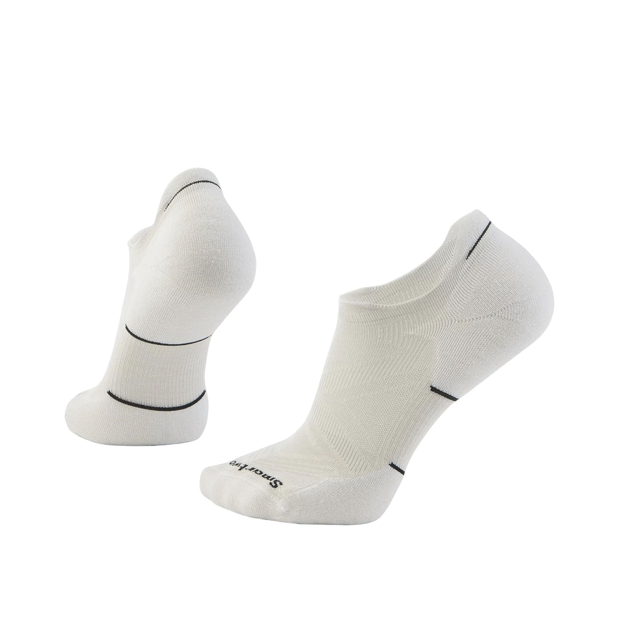 Smartwool Men's Run Targeted Cushion Low Ankle Socks - Black/White by Lenny's Shoe & Apparel