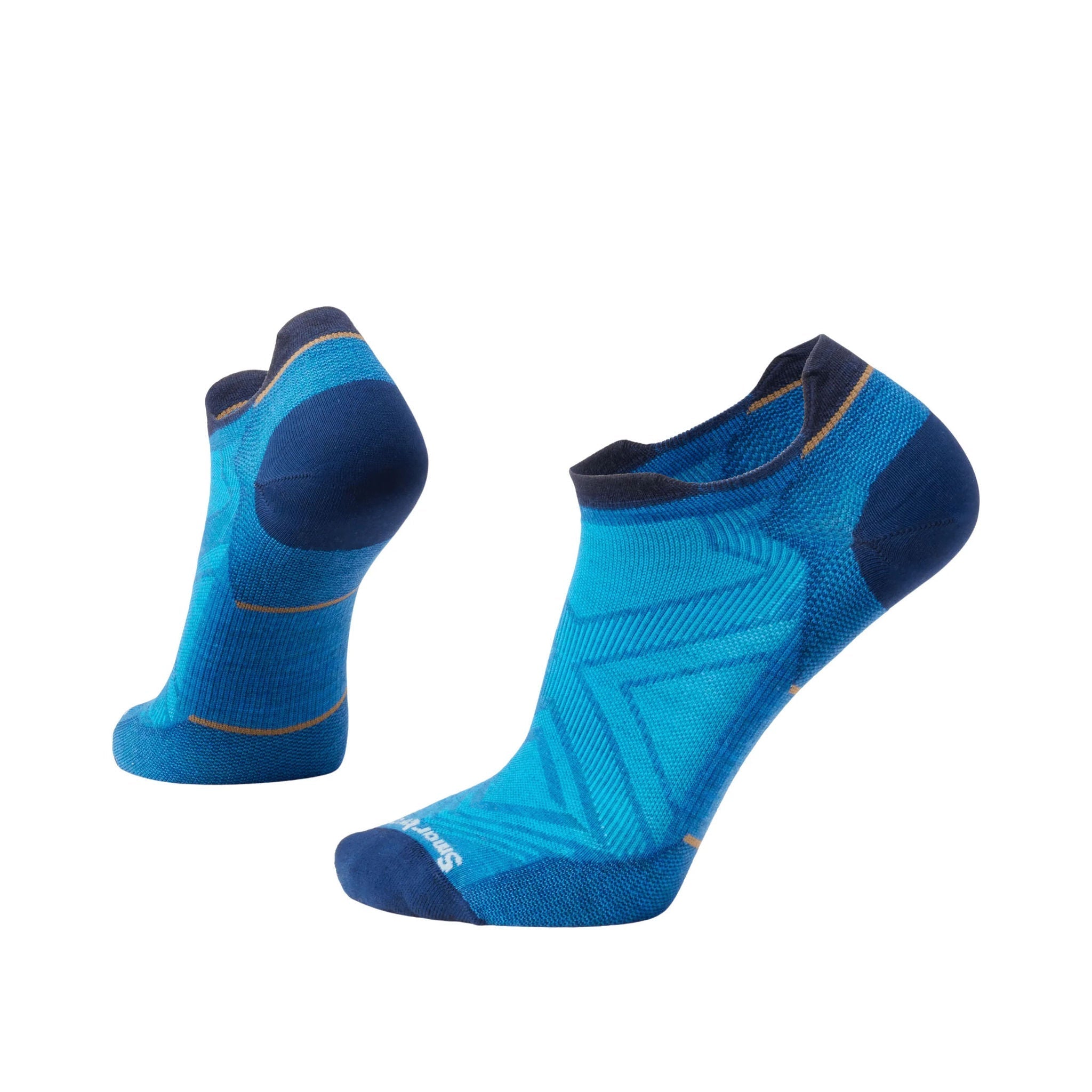 Smartwool Men's Run Zero Cushion Low Ankle Socks - Laguna Blue by Lenny's Shoe & Apparel