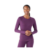 Smartwool Women's Classic Thermal Merino Base Layer Crew - Purple Iris Heather by Lenny's Shoe & Apparel