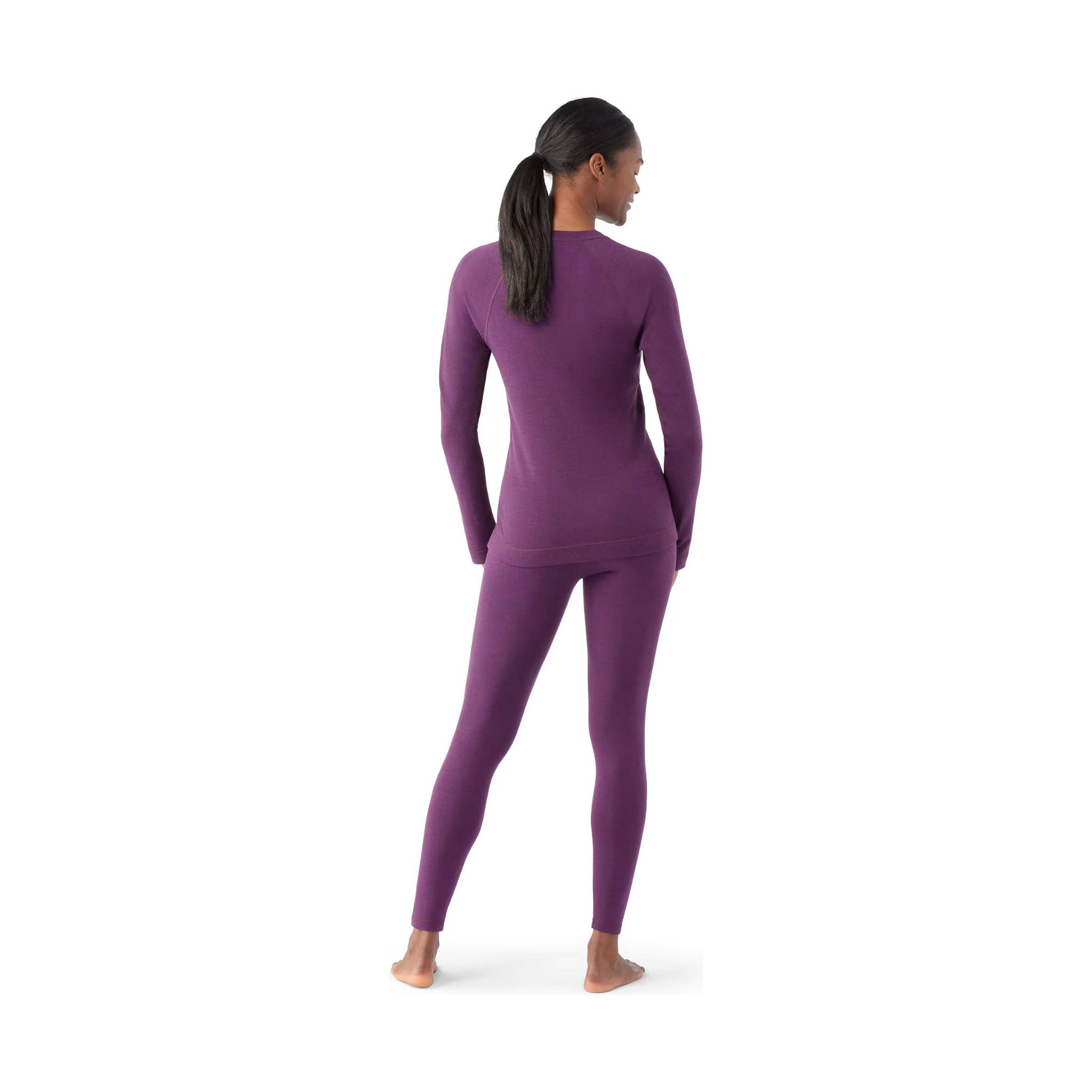Smartwool Women's Classic Thermal Merino Base Layer Crew - Purple Iris Heather by Lenny's Shoe & Apparel