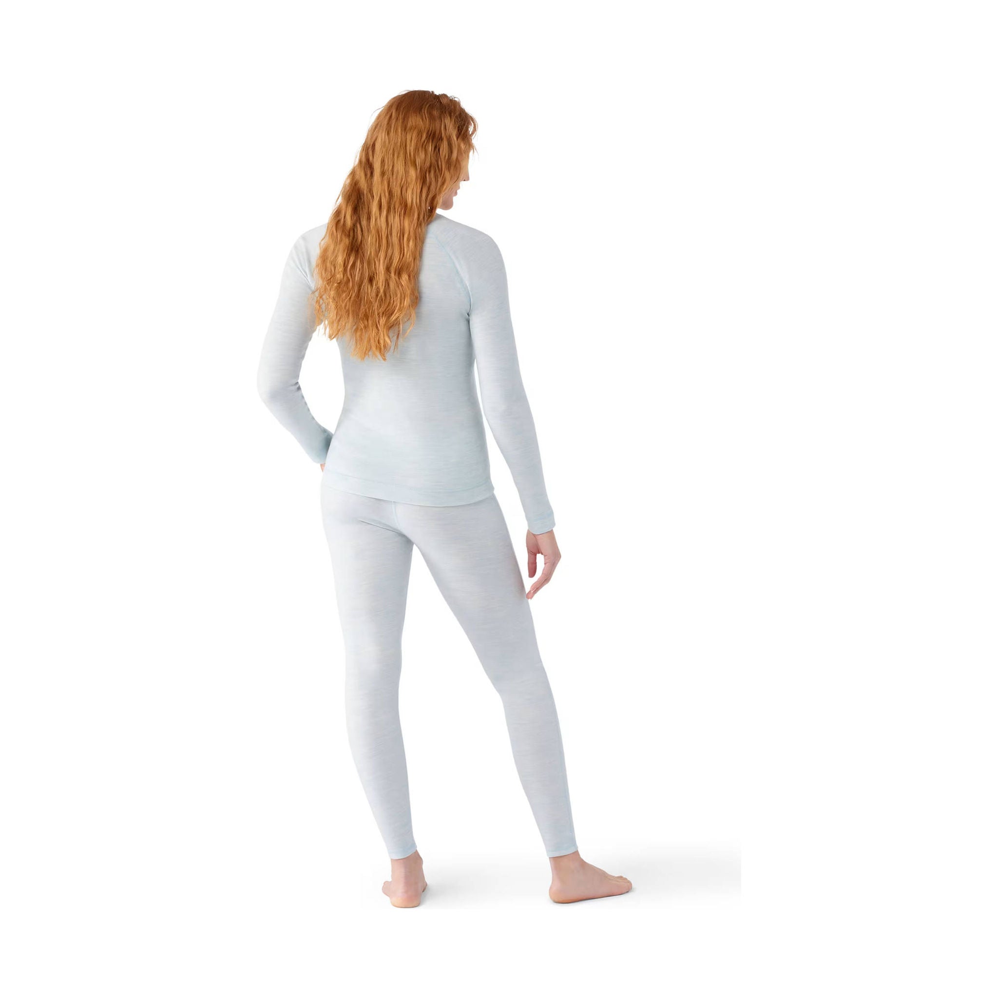 Smartwool Women's Classic Thermal Merino Base Layer Crew - Winter Sky Heather by Lenny's Shoe & Apparel