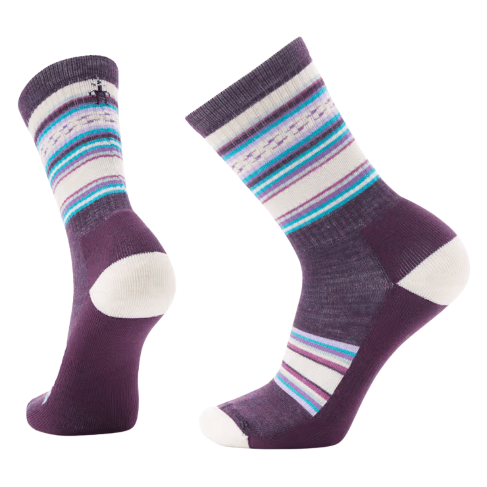 Smartwool Women's Everyday ReGarita Light Cushion Crew Socks - Purple Iris by Lenny's Shoe & Apparel