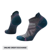 Smartwool Women's Hike Light Cushion Low Ankle Socks - Charcoal Light Gray by Lenny's Shoe & Apparel