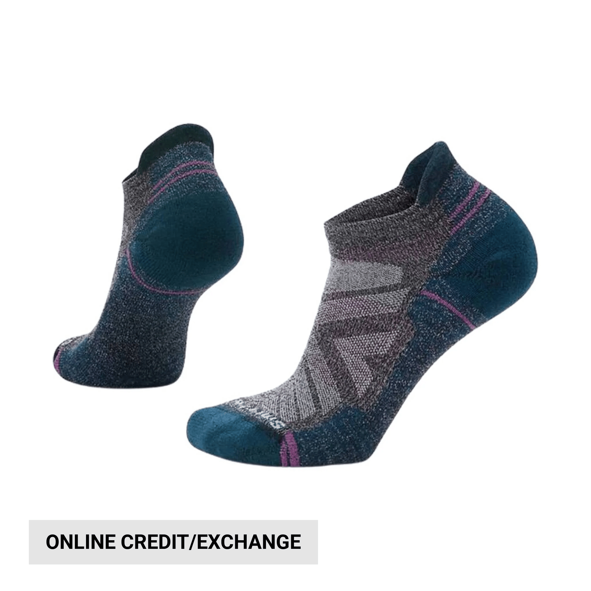 Smartwool Women's Hike Light Cushion Low Ankle Socks - Charcoal Light Gray by Lenny's Shoe & Apparel