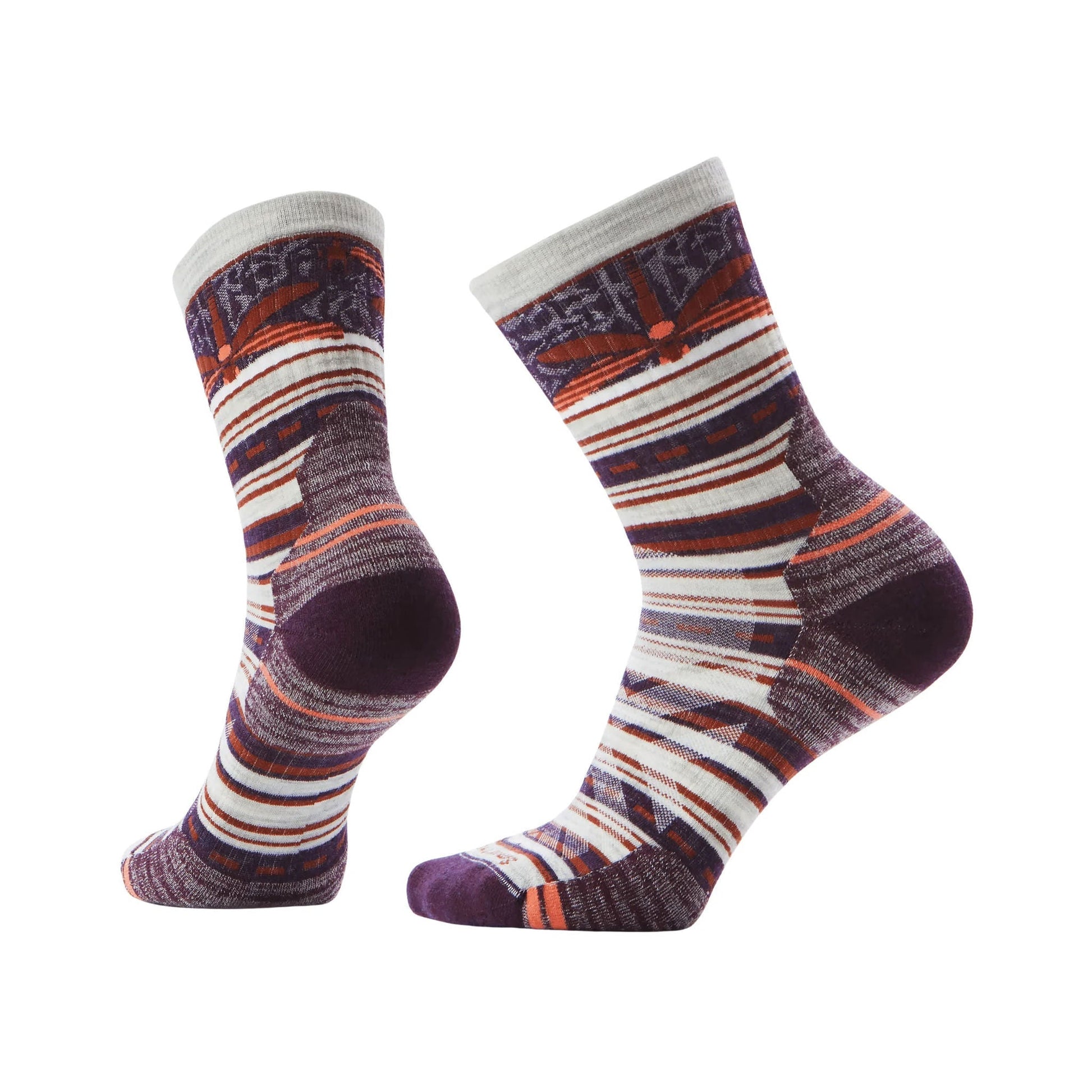 Smartwool Women's Hike Targeted Cushion Dragon Stitch Mid Crew Socks - Ash by Lenny's Shoe & Apparel