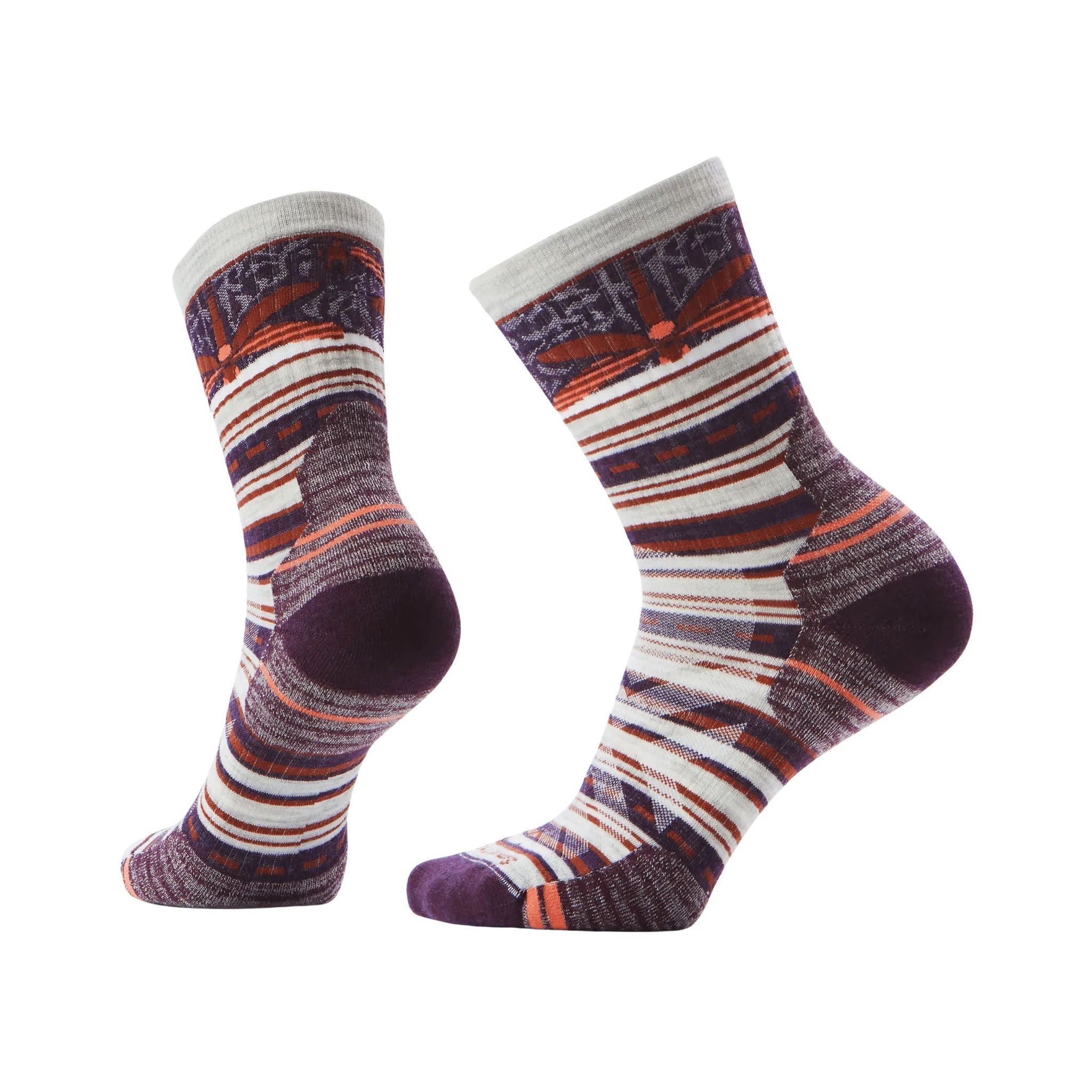 Smartwool Women's Hike Targeted Cushion Dragon Stitch Mid Crew Socks - Ash by Lenny's Shoe & Apparel
