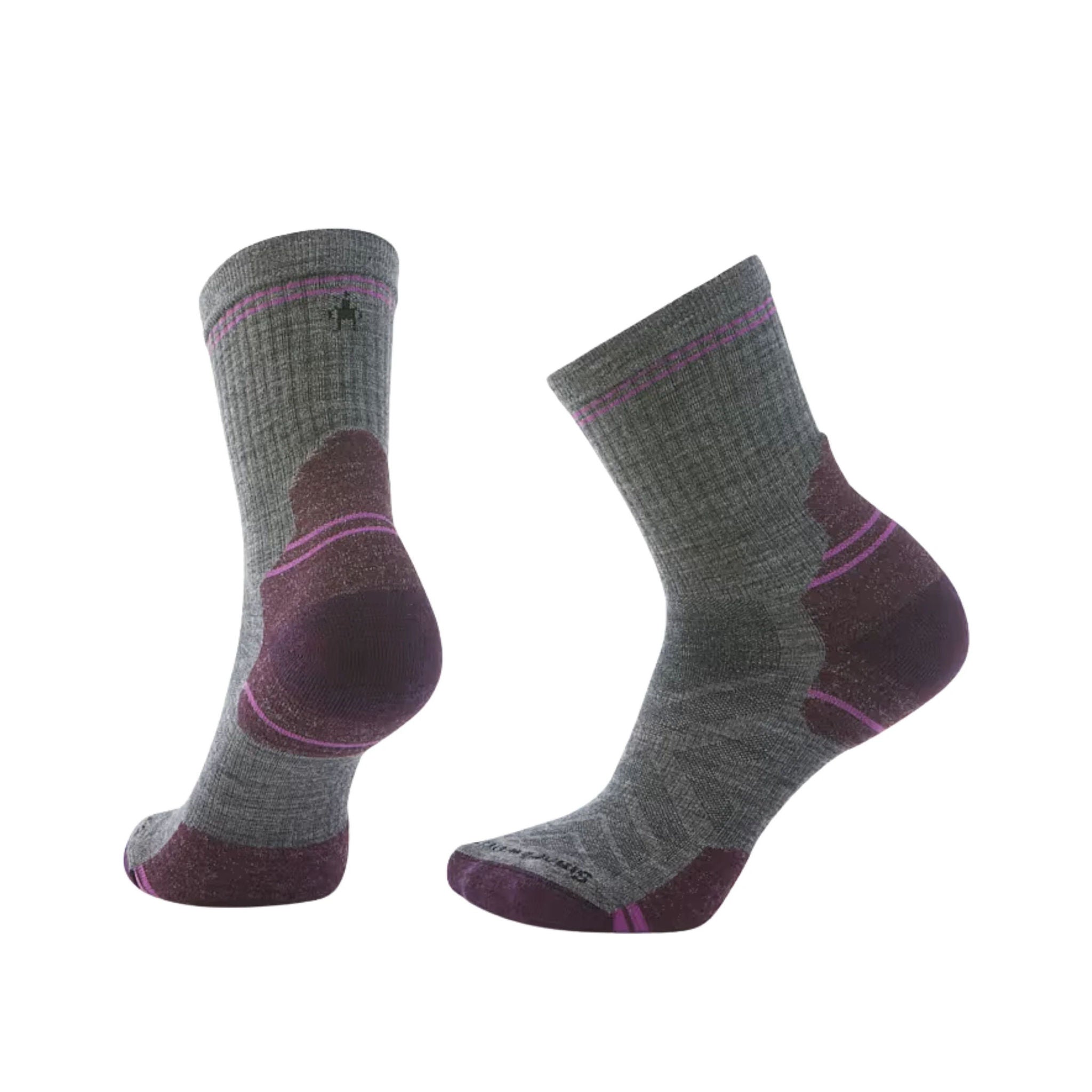 Smartwool Women's Hike Targeted Cushion Mid Crew Socks - Medium Gray by Lenny's Shoe & Apparel