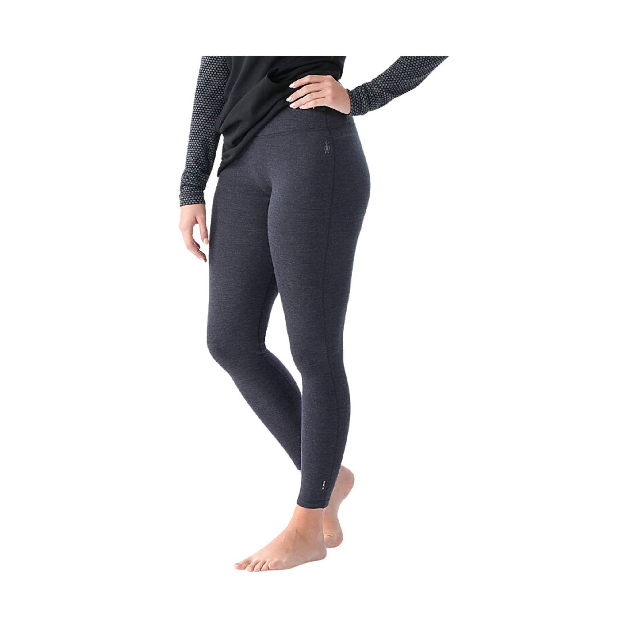 Smartwool Women's Thermal Merino Base Layer Bottom - Charcoal Heather by Lenny's Shoe & Apparel