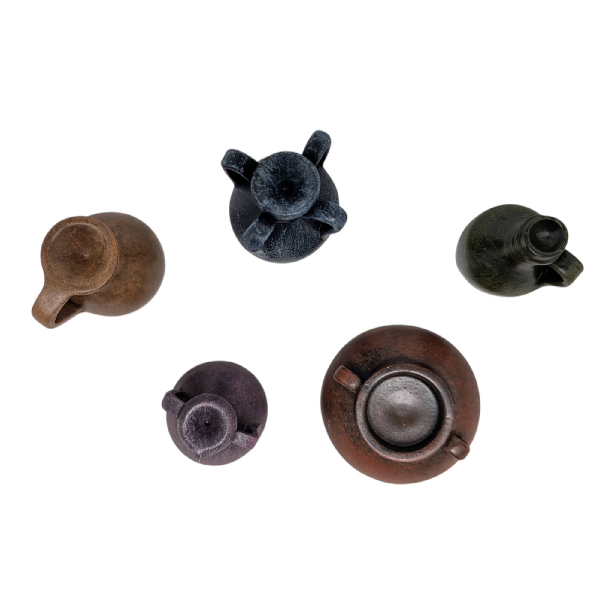 Wine, Water, and Oil Jugs & Pots – Set of 5 - 5 Inch Scale