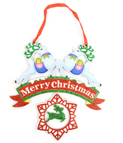 Merry Christmas Glittery Hanging Wall Decoration by SidePony Boutique