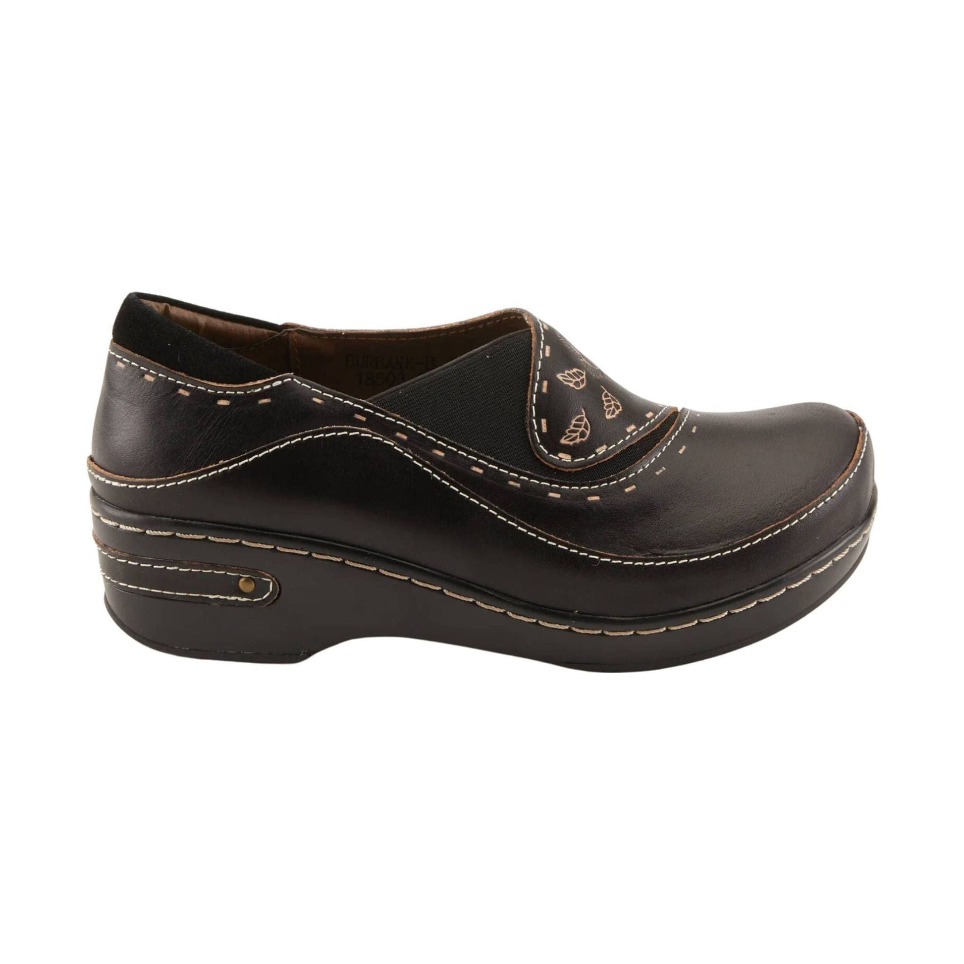 Spring Step L'artiste Women's Burbank Clogs - Black by Lenny's Shoe & Apparel
