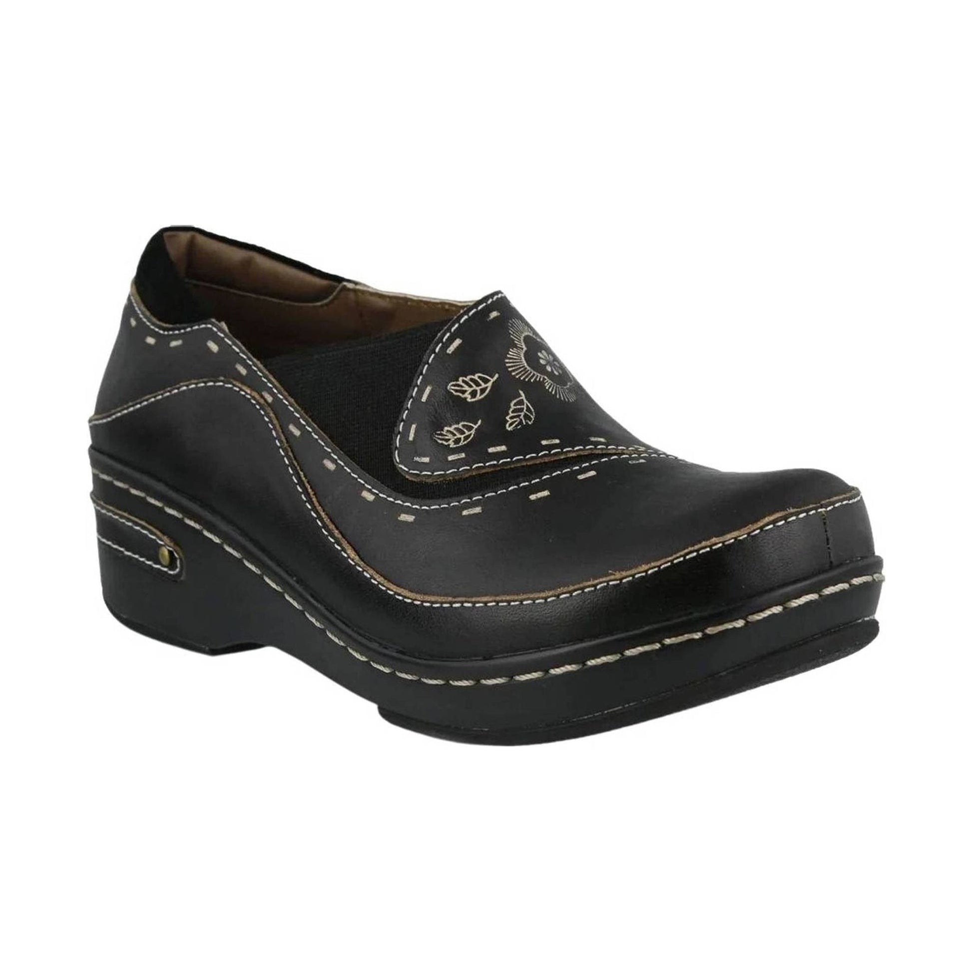 Spring Step L'artiste Women's Burbank Clogs - Black by Lenny's Shoe & Apparel