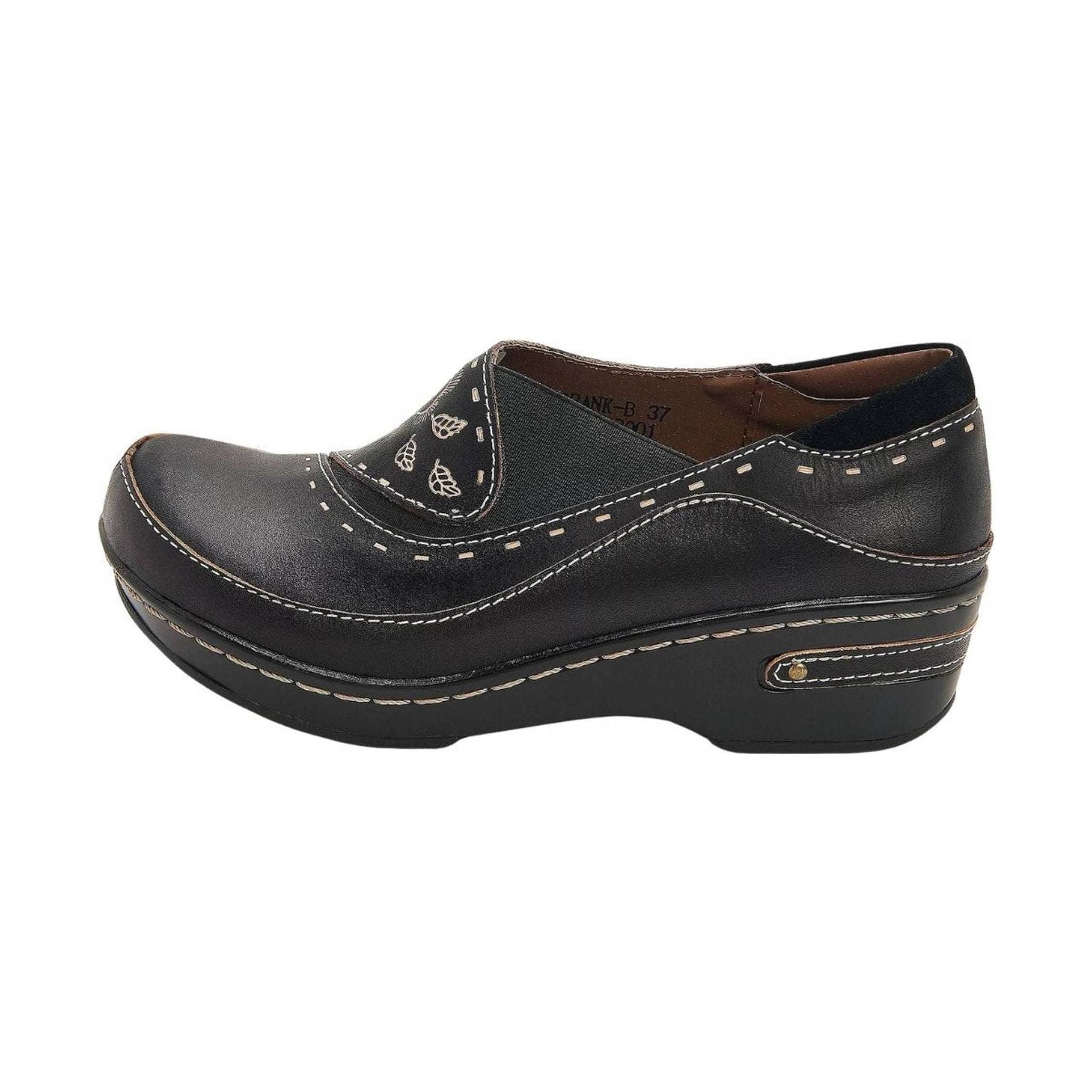 Spring Step L'artiste Women's Burbank Clogs - Black by Lenny's Shoe & Apparel