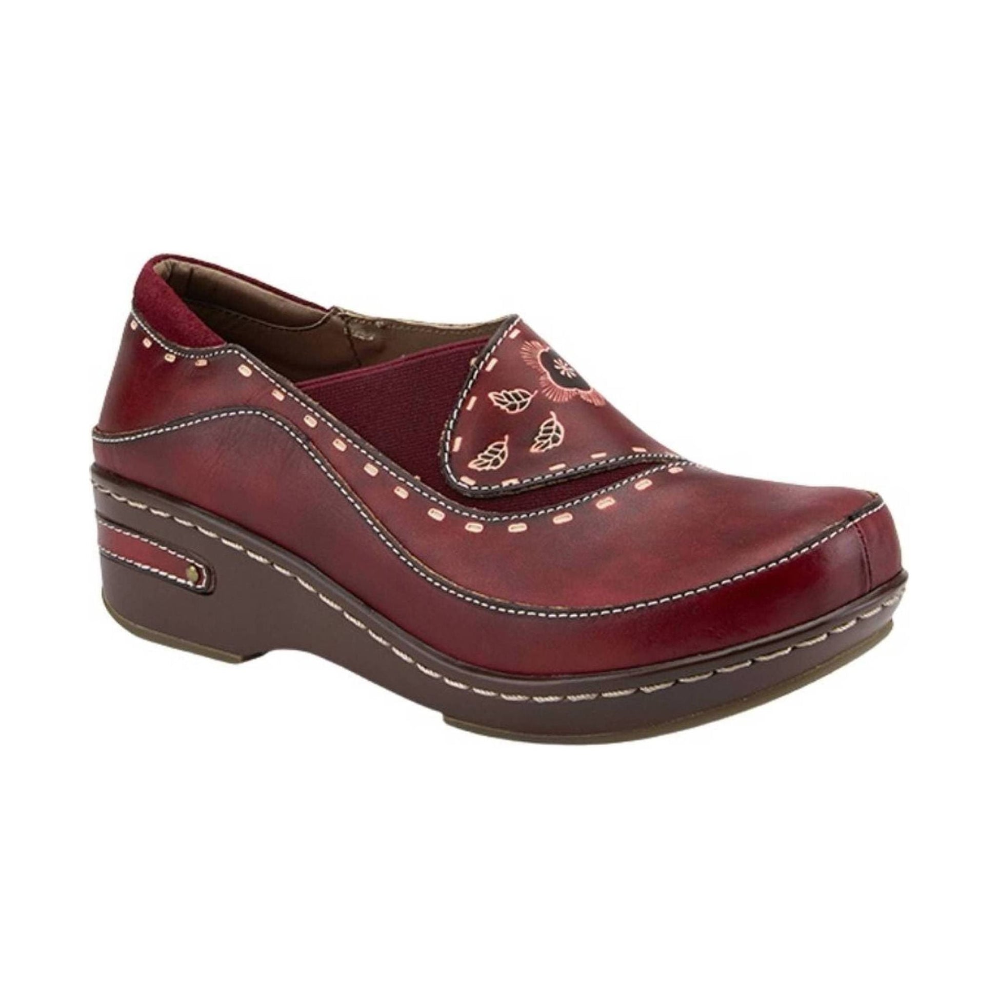 Spring Step L'artiste Women's Burbank Clogs - Bordeaux by Lenny's Shoe & Apparel