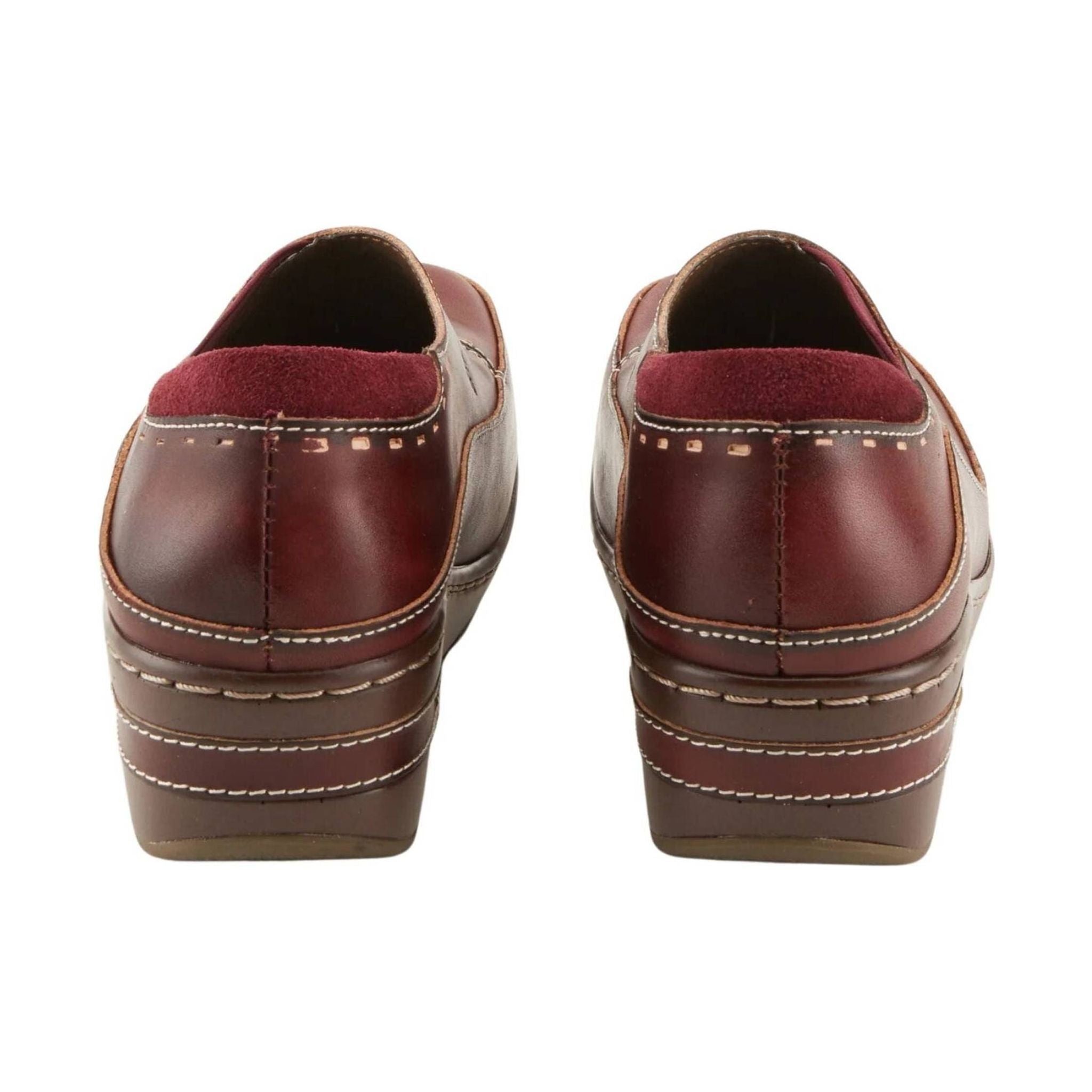 Spring Step L'artiste Women's Burbank Clogs - Bordeaux by Lenny's Shoe & Apparel