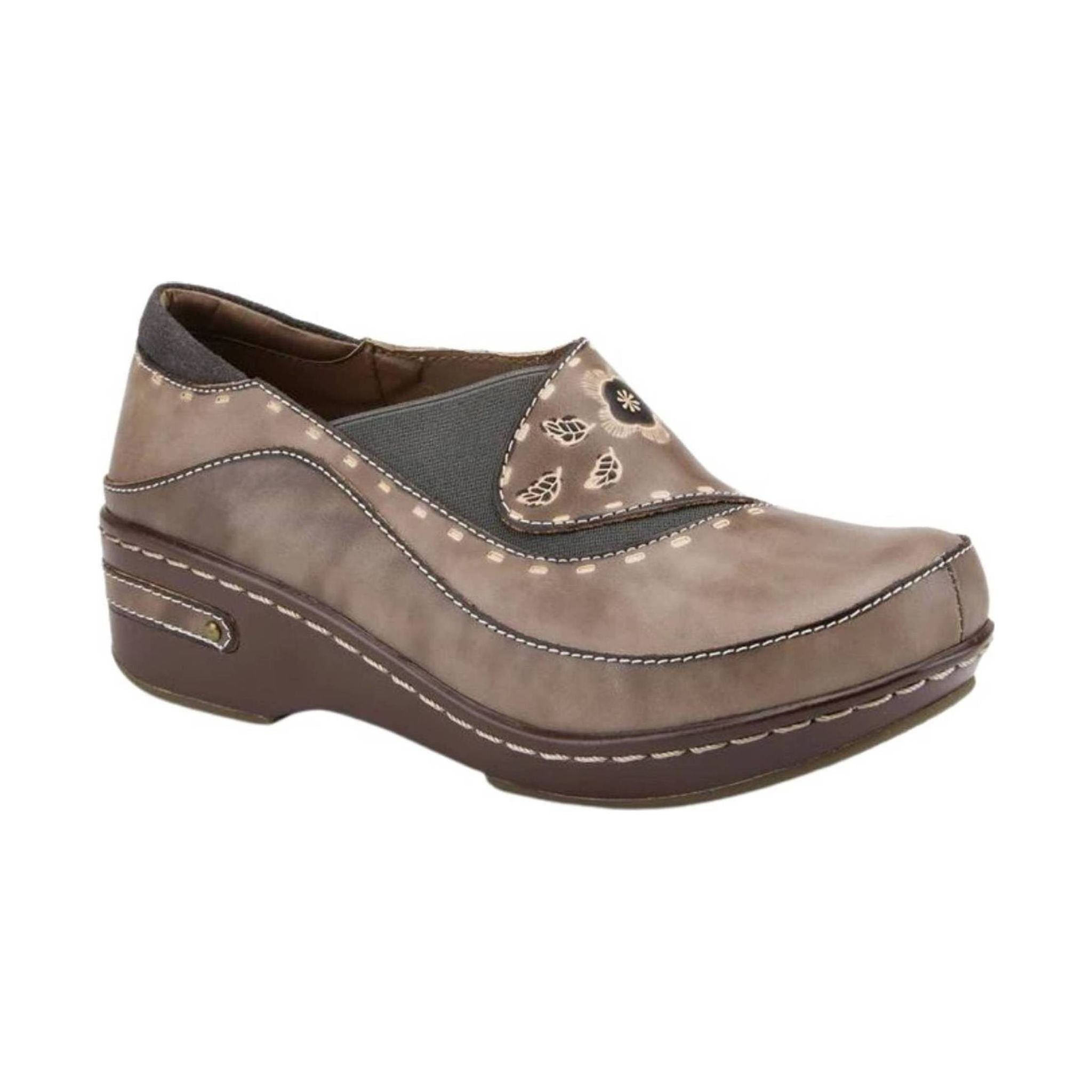 Spring Step L'artiste Women's Burbank Clogs - Grey by Lenny's Shoe & Apparel