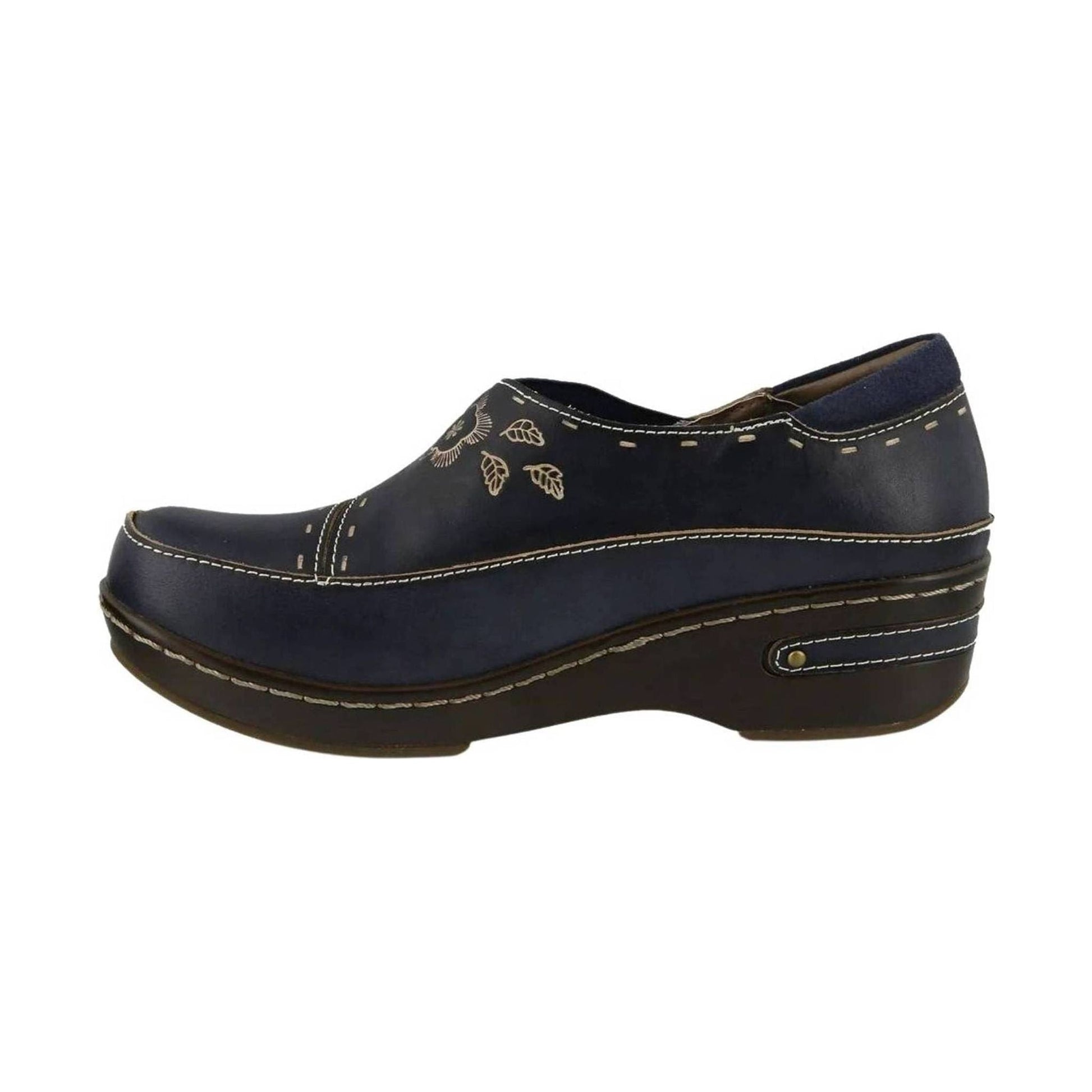 Spring Step L'artiste Women's Burbank Clogs - Navy by Lenny's Shoe & Apparel
