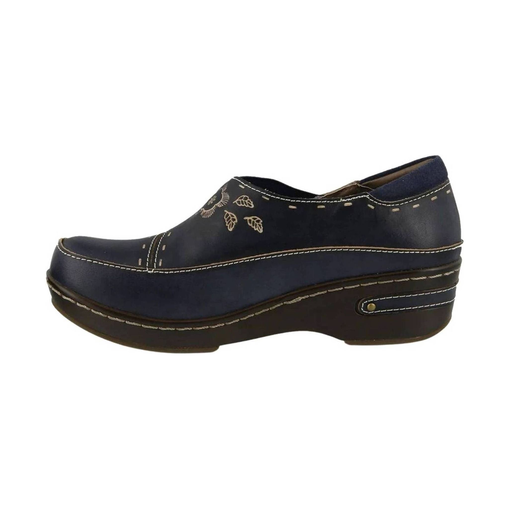 Spring Step L'artiste Women's Burbank Clogs - Navy by Lenny's Shoe & Apparel